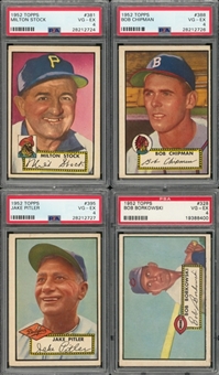1952 Topps "High Numbers" PSA VG-EX 4 Collection (4 Different)
